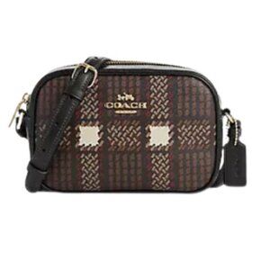 Coach Plaid Mini Jamie Camera Crossbody Bag